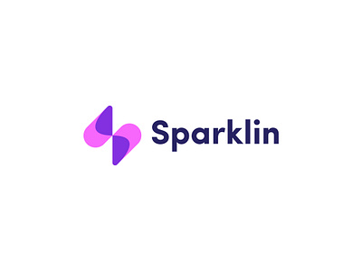Sparklin 3d brand identity branding digital graphic design logo design logos modern logo s letter spark sparklin tech logo technology thunder tredny