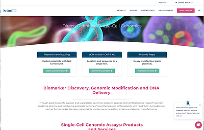 KromaTiD Genomics Website