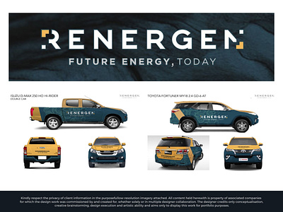 Renergen - Vehicle Wrapping branding design graphic design illustration typography vector