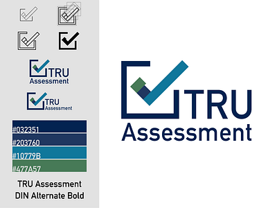 TRU Assessment | RWGP #15 assessment bar graph blue checkmark corporate green illustrator logo