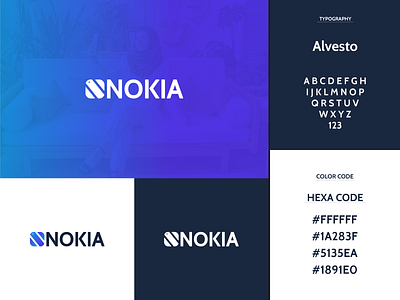 Nokia Logo Redesign adobe illustrator best logo brand guidelines brand identity creative logo design flat logo graphic design grid logo logo concept logo design logo ideas minimal logo mobile logo modern logo monogram logo phone company logo phone logo simple logo unique logo