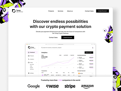 Sales Terminal Design 🔥 bitcoin crypto cryptocurrency exchange design gateway landing landing page modern payment pos sales terminal ui web app web design