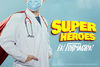 HP Medical | Superheroes in training process brochure campaing creative design graphic design hospital medical