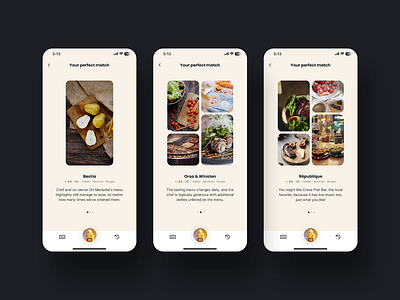 Product Page ai app buttons clear description design eat find food ios minimal mobile modern product restaurant search simple ui ux video