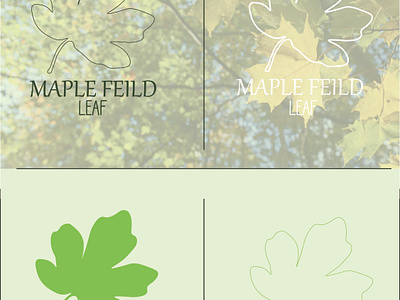 MAPLE FEILD LEAF design logo logo design logo maker minimal logo