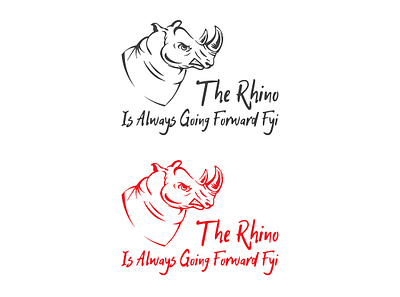 The Rhino 2 art branding design digitalart graphic design illustration logo logodesign vector