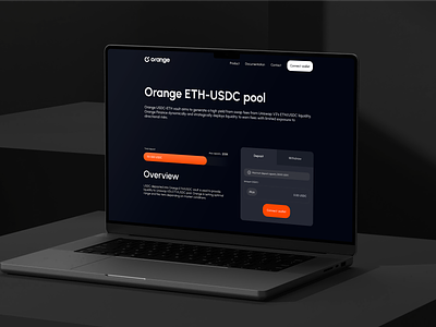 Orange Finance - Website brand identity branding crypto design dex graphic design illustration liquidity logo startup ui ux vector web3 webflow