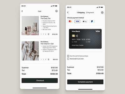 Credit card checkout. 002 app checkout credit card daily ui 002 design payment payment method purchase ui ux