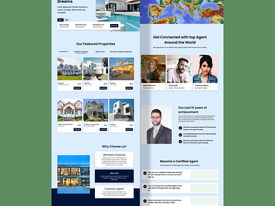 EstateEase branding landingpage moblie productdesign realestate ui uxdesign webdesign