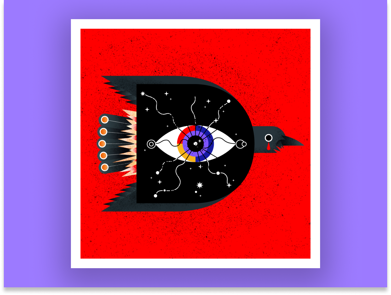 D — 36 Days of Type 36days d 36daysoftype 36daysoftype10 bird d daily eye illustration typeface