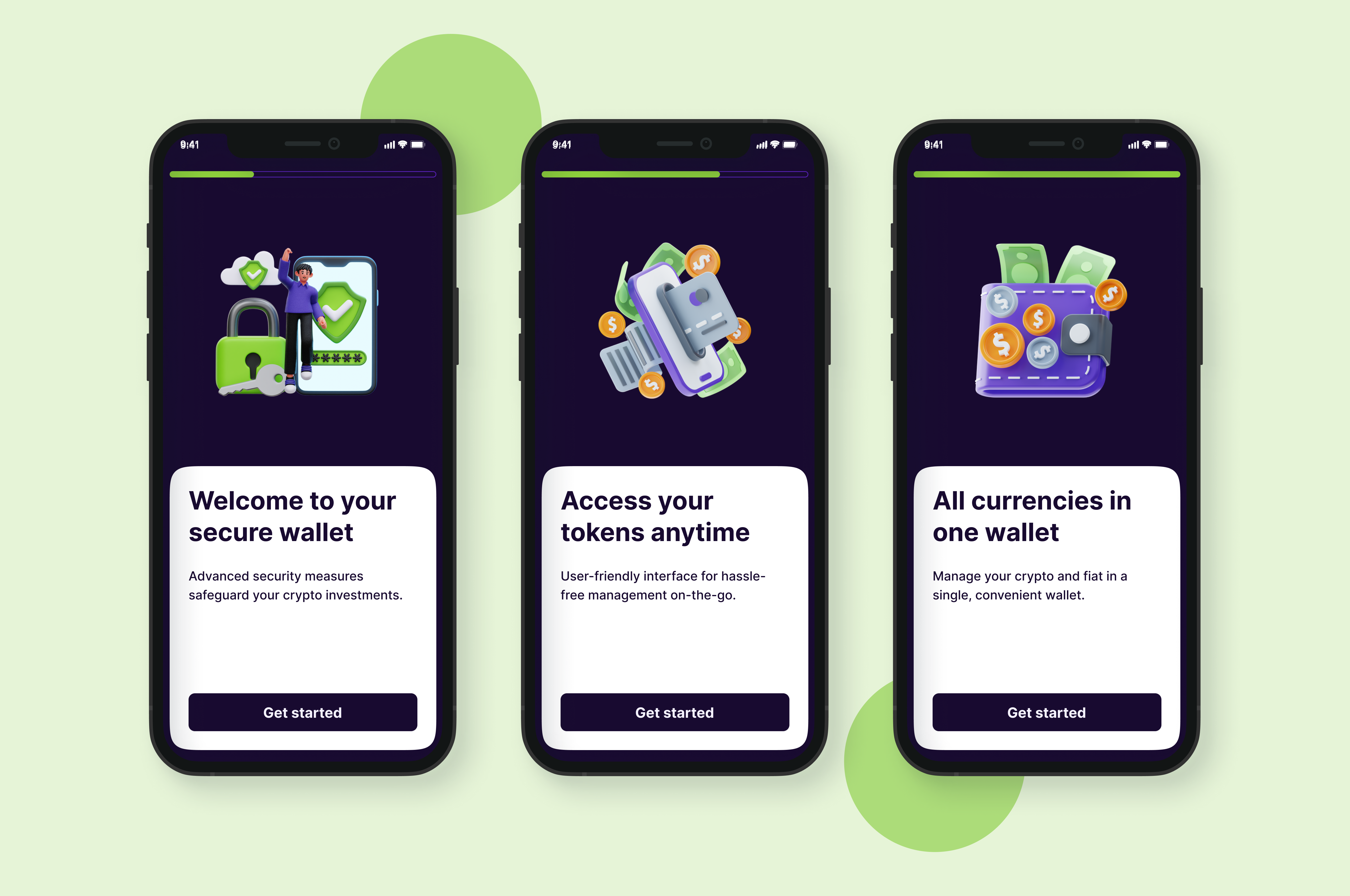 Crypto Wallet Onboarding blockchain crypto design onboarding ui ux web3
