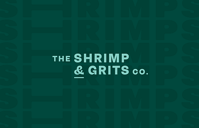 The Shrimp & Grits Co. Visual Identity Design animal blue branding food illustration logo modern mustard orange shrimp style guide typography vector visual identity