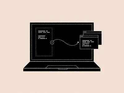 Code Integration code computer illustration integration laptop
