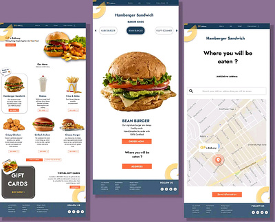 Food ordering app restaurant website