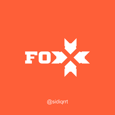 FOX LETTER X design fox foxlogo icon logo minimal