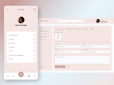 Setting dailyui design graphic design setting ui ux