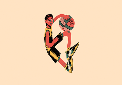 B is for Basketball 36DaysofType 36days of type 36daysoftype basket basketball characther design illustration lettering type design typhography
