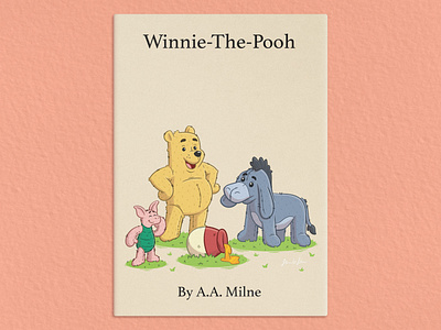 Winnie the Pooh cover design animation character childrens cute design illustration kids lit
