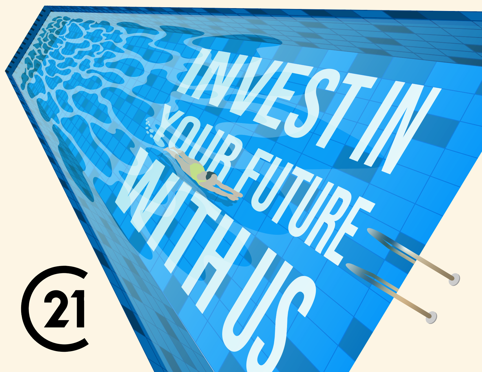 Example of Century 21 Illustration Concept.