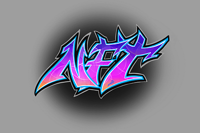 NFT graffiti ,by: Weis colorfull colors crypto desing graffiti leters lettrage lettring montreal neon nft nfts procreate shade smoth