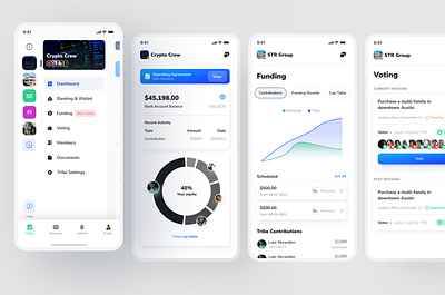 Group Investment Mobile App Design app dashboard fintech ui user experience user interface ux