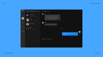 Daily UI #013: Direct Message daily ui visual design