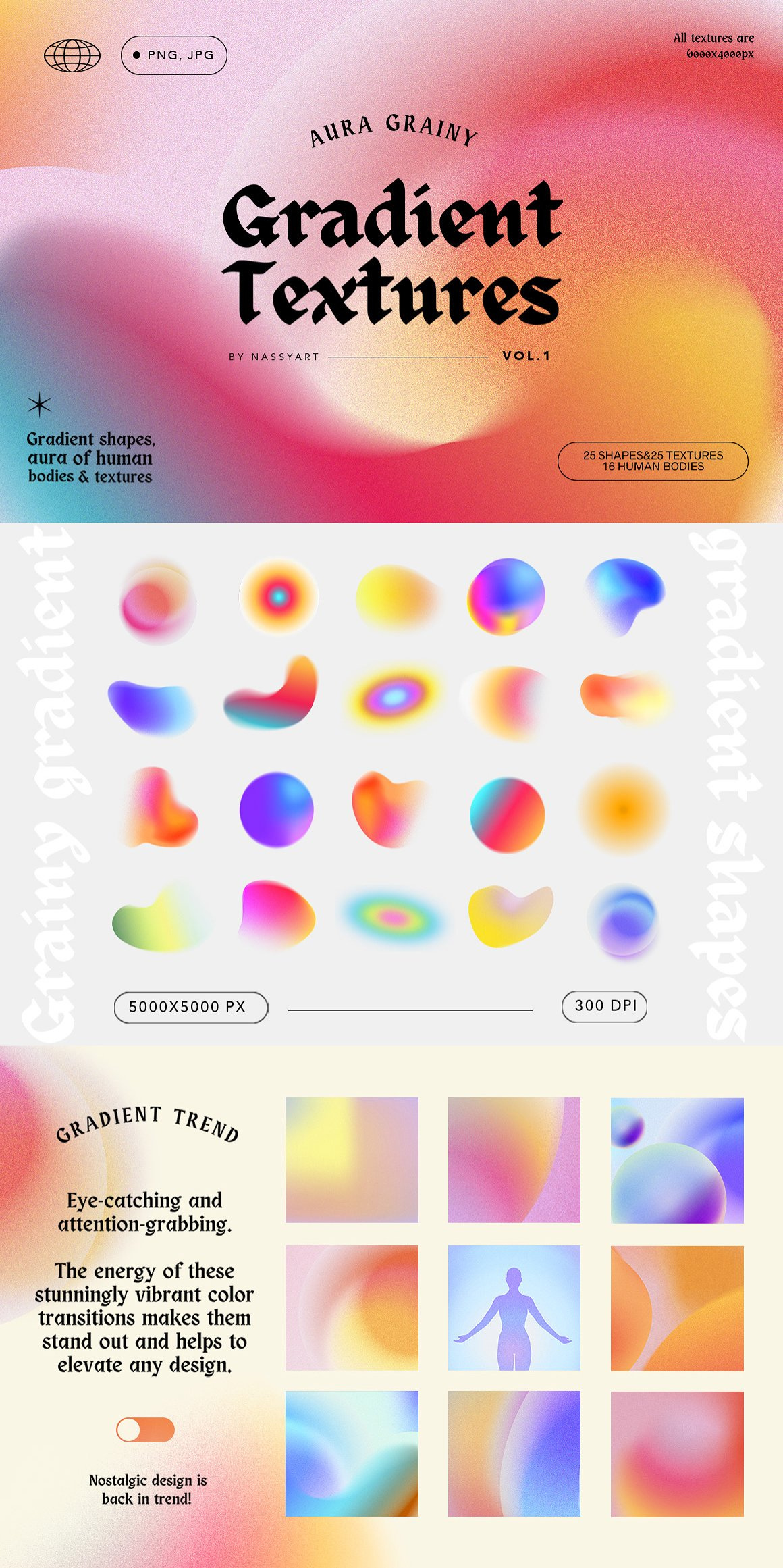 25 Gradient Grainy Textures abstract background backgrounds blue color colour gradient grain grunge overlays pattern patterns purple retro seamless texture texture pack textures vintage wallpaper