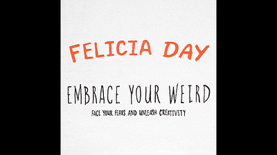 Book Promo - Embrace Your Weird by Felicia Day 2d animation after effects animation book promo motion design motion graphics