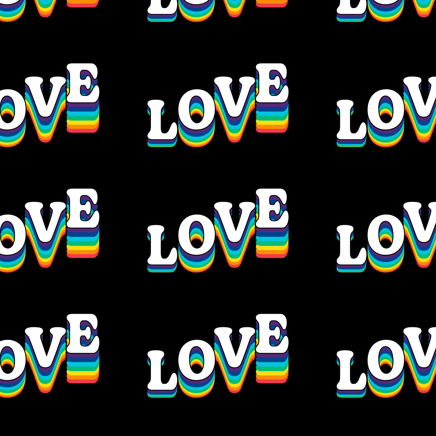 LOVE after love motion graphics type