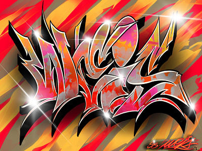 Trilla by Weis 0xweis city colors freestyle graffiti hot illustration lettring logo red shinny sosweis swag tag tiger urban warm weis