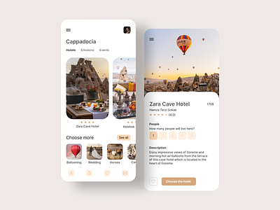 Cappadocia app design app branding design graphic design ui ux