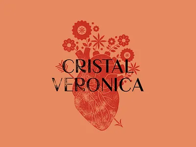 Cristal Veronica Photography Visual Identity Design brand branddesign branding graphic design heart logo lotteria mexican photographbranding photography visual identity