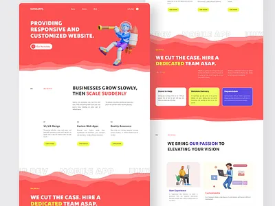 Digital Agency - Superapps.com 3d app branding colourfull website design digital agency graphic design illustration it agency it company logo minimal softwarehouse ui uiux design ux vector webdesign