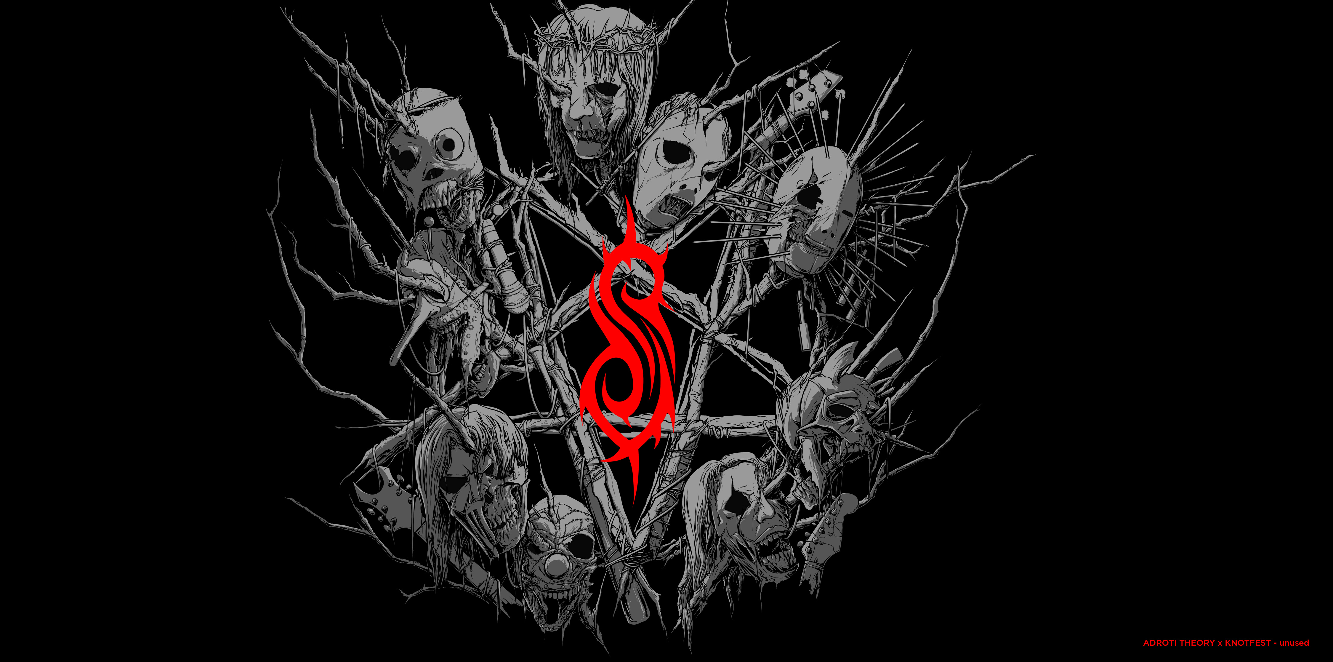 Adroit Theory x KNOTFEST - unused beer beerart beerlabel design illustration knotfest mindkillerink mki slipknot