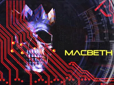 Cyberpunk MacBeth 2d animation after effects animation glitch macbeth motion design motion graphics shakespeare