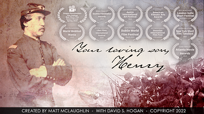 Your Loving Son, Henry 2d animation after effects american civil war animation award winning civil war letters motion design motion graphics premiere pro sound design
