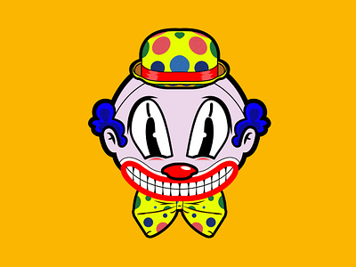 Bluey The Clown cartoon character character design classic cartoon clown design digital art diseño de personaje draw this in your style illustration illustration art illustrator ilustracion ilustracion digital lockdown challenge lockdown collab lud0 lud089 payaso personaje