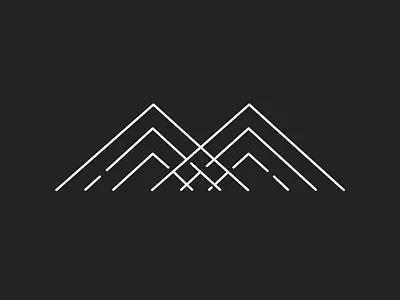 Mountains adventure logo brand branding color design graphic design icon icons illustrator logo marketing minimalistic mountain mountain icon mountain logo mountains outdoor outdoor logo outdoors vector