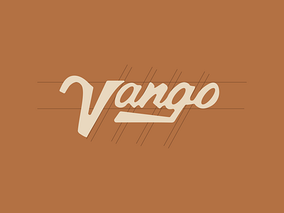 Vango - Primary Logotype brand identity branding camper van branding custom logotype custom type custom typography logo logotype outdoor outdoor branding retro logo retro logotype retro type retro typography typography van logo vector