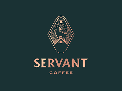 Servant Coffee branding design graphic design logo