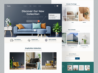 E-commerce Furniture Landing Page UI by Hasan for PageX on Dribbble