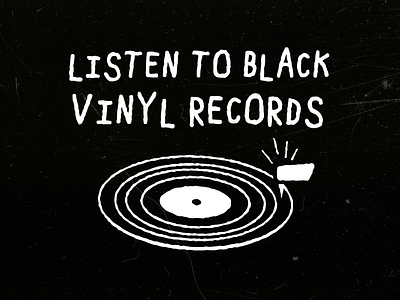 Listen to Vinyl Records design illustration record vector vinyl