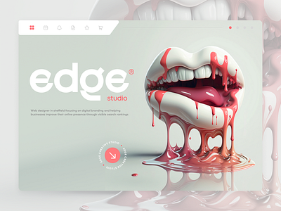 Edge STUDIO branding color design flat illustration logo ui ux vector web