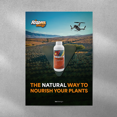 Rizoma Energy-Organic Fertilizer Flyer advertisement branding design fertilizer flyer graphic design organic photomontage