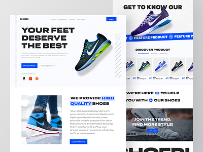 SHOEDI - Shoes Store Landing Page clean ecommerce fashion inspiration interface landing page marketplace minimal minimalist nike shoes shoes store shop style ui design ui ux web design website website design