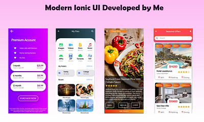 Ionic Mobile App UI/UX Design Ideas angular app branding code design design ideas ideas inspiration ionic mobile scss ui ux
