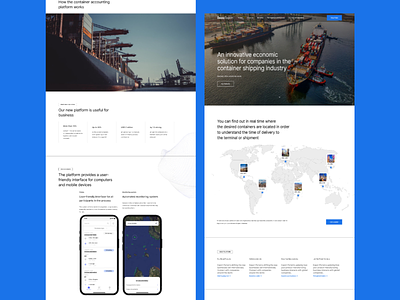 Exporter Company Figma Template cargo container courier delivery expedition freight home page importer landing page logistic package parcel shipping tracking trasportation ui design warehouse web design web page website