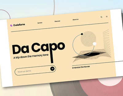 Da Capo Music Website branding graphic design ui user interface uxui visual design web design web layout website