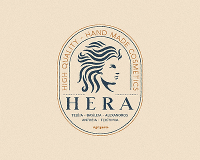 Hera mark logo branding design graphic design hera illustration logo mythology typography ui ux vector