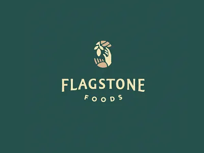 Flagstone Foods branding design graphic design illustration logo